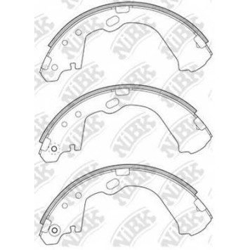 Комплект тормозных колодок задний <b>NiBK FN1193</b>