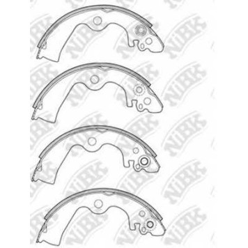 Комплект тормозных колодок задний <b>NiBK FN1204</b>