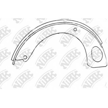 Комплект колодок стояночной тормозной системы NiBK FN1246