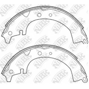 Комплект тормозных колодок задний для DAIHATSU CHARMANT / TOYOTA CAMRY, CARINA, CELICA, CHASER, COROLLA, CORONA, CRESSIDA, LITEACE <b>NiBK FN2232</b>