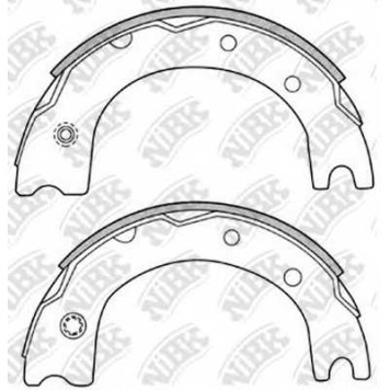 Комплект колодок стояночной тормозной системы NiBK FN2298