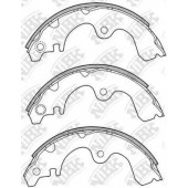 Комплект тормозных колодок задний для FORD SIERRA(BNG,GB4,GBC,GBG) / TOYOTA PASEO(EL44#,EL54), STARLET(#P7#,#P8#,EP91), TERCEL(#L1#,#L2#) <b>NiBK FN2321</b>