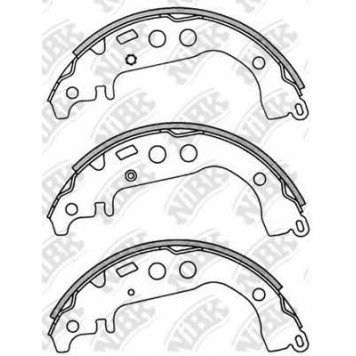 Комплект тормозных колодок задний для TOYOTA ALLION, bB, CELICA, COROLLA, IQ, IST, PLATZ, PORTE, RAUM, WILL CYPHA, WILL VS, YARIS <b>NiBK FN2342</b>
