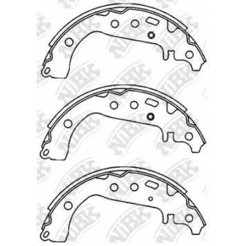 Комплект тормозных колодок задний <b>NiBK FN2383</b>