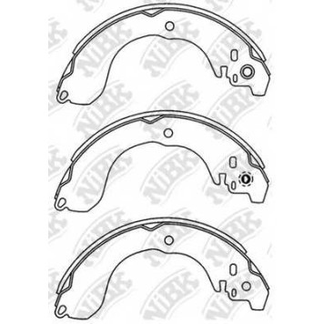 Комплект тормозных колодок задний <b>NiBK FN2398</b>