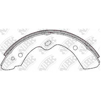 Комплект тормозных колодок передний <b>NiBK FN3335</b>