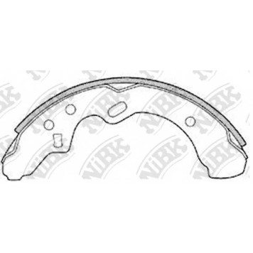 Комплект тормозных колодок задний для MAZDA 323(BW) <b>NiBK FN3358</b>