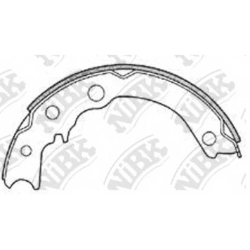 Комплект колодок стояночной тормозной системы NiBK FN3384
