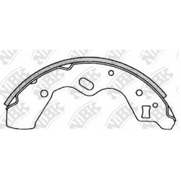 Комплект тормозных колодок задний для KIA AVELLA / MAZDA DEMIO(DW) <b>NiBK FN3388</b>