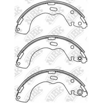 Комплект тормозных колодок задний <b>NiBK FN3399</b>