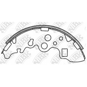 Комплект тормозных колодок задний <b>NiBK FN3410</b>