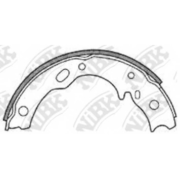 Комплект колодок стояночной тормозной системы NiBK FN4443