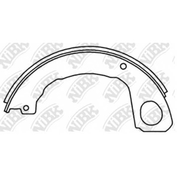 Комплект колодок стояночной тормозной системы NiBK FN4466