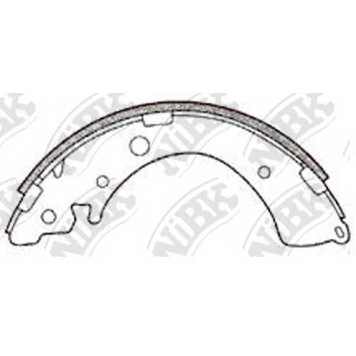 Комплект тормозных колодок задний для HONDA ACCORD(AC, AD, CA, SJ, SY), CITY, CIVIC(EG, EH, EJ, EK, EM1, ES, FA, FD, MA, MB), HR(GH), LIFE, LOGO(GA3) <b>NiBK FN5520</b>
