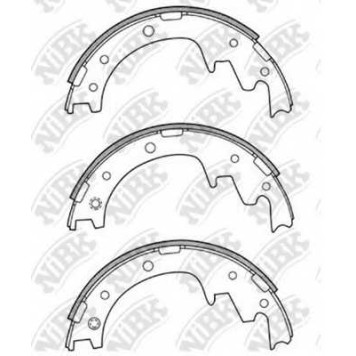 Комплект тормозных колодок задний <b>NiBK FN6637</b>