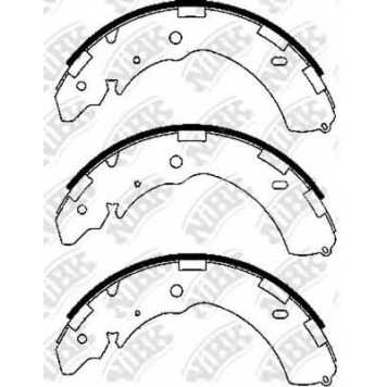 Комплект тормозных колодок задний для MITSUBISHI L 200(KA#T,KB#T), PAJERO(K90) / SUBARU LEGACY(BM,BR), OUTBACK(BM,BR) <b>NiBK FN6741</b>