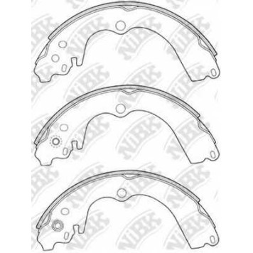 Комплект тормозных колодок задний для SUBARU FORESTER(SF,SG), IMPREZA(GC,GD,GF,GFC,GG), LEGACY(BC,BD,BG,BJF) <b>NiBK FN7747</b>