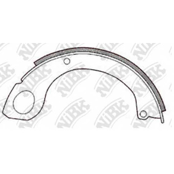 Комплект колодок стояночной тормозной системы NiBK FN8804