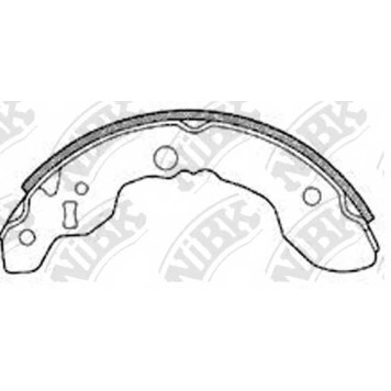Комплект тормозных колодок задний <b>NiBK FN9943</b>