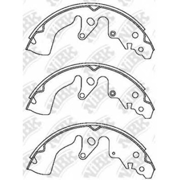 Комплект тормозных колодок задний для SUZUKI GRAND VITARA(JT) <b>NiBK FN9970</b>