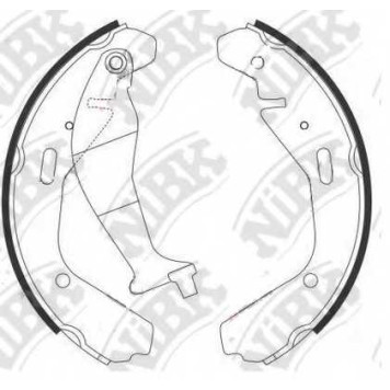 Комплект тормозных колодок задний для OPEL AGILA(A) / SUBARU JUSTY(G3X) / SUZUKI IGNIS, WAGON R, WAGON R+(MM) <b>NiBK FN9977</b>