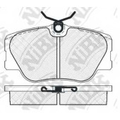 Колодки тормозные дисковые передний для MERCEDES (W124), 190(W201), COUPE(C124), E(A124,C124,S124,W124), KOMBI(S124), S(W126) <b>NiBK PN0001</b>