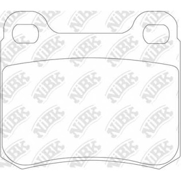 Колодки тормозные дисковые задний <b>NiBK PN0005</b>
