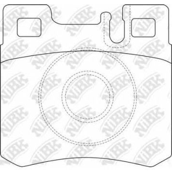 Колодки тормозные дисковые задний <b>NiBK PN0006</b>