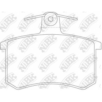 Колодки тормозные дисковые задний <b>NiBK PN0017</b>