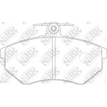 Колодки тормозные дисковые передний для AUDI 80, CABRIOLET, COUPE / CHERY AMULET, QIYUN / VW CADDY, CORRADO, GOLF, JETTA, PASSAT, SCIROCCO, VENTO <b>NiBK PN0018</b>