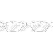 Колодки тормозные дисковые передний для BMW 3(E46), Z3(E36), Z4(E85,E86) <b>NiBK PN0027</b>