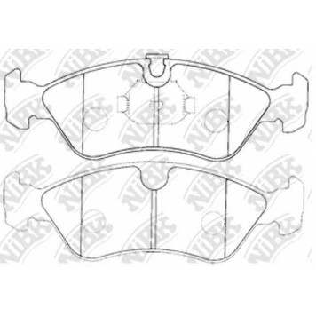 Колодки тормозные дисковые передний для CHEVROLET LANOS, VECTRA / DAEWOO ARANOS, CIELO, ESPERO, NEXIA / OPEL ASTRA, CALIBRA, COMBO, KADETT, OMEGA, VECTRA <b>NiBK PN0031</b>