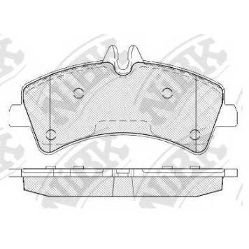 Колодки тормозные дисковые задний <b>NiBK PN0038</b>