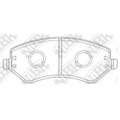 Колодки тормозные дисковые передний для CHRYSLER VOYAGER(RG,RS) / JEEP CHEROKEE(KJ) <b>NiBK PN0058</b>