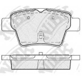 Колодки тормозные дисковые задний для CITROEN C4 / FIAT BRAVO, LINEA, MULTIPLA, STILO Multi, STILO / LANCIA DELTA / PEUGEOT 307, 408 <b>NiBK PN0069</b>