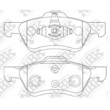 Колодки тормозные дисковые передний для FORD MAVERICK / MAZDA TRIBUTE(EP) <b>NiBK PN0071</b>