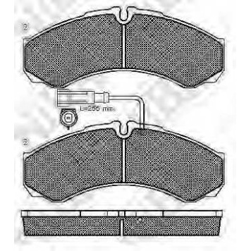 Колодки тормозные дисковые задний <b>NiBK PN0073W</b>