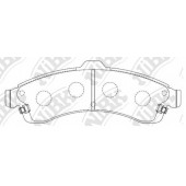 Колодки тормозные дисковые передний для CHEVROLET TRAILBLAZER(KC#) / ISUZU ASCENDER / SAAB 9-7X <b>NiBK PN0077</b>