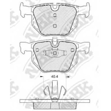 Колодки тормозные дисковые задний для BMW 3(E90,E91,E92,E93), X1(E84) <b>NiBK PN0092</b>