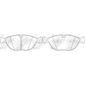 Колодки тормозные дисковые передний <b>NiBK PN0102</b>