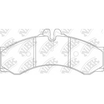 Колодки тормозные дисковые задний для MERCEDES SPRINTER(901, 902, 903, 904, 906) / VW LT(2, 2DA, 2DB, 2DC, 2DD, 2DE, 2DF, 2DH, 2DK) <b>NiBK PN0107</b>