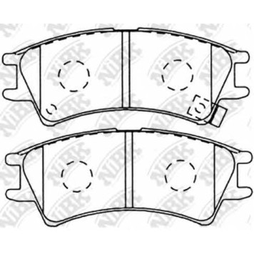Колодки тормозные дисковые передний для HYUNDAI ATOS PRIME(MX), ATOS(MX) <b>NiBK PN0109</b>