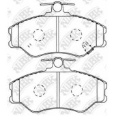 Колодки тормозные дисковые передний для HYUNDAI GRACE, H-1, H100(P), PORTER <b>NiBK PN0112</b>