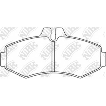 Колодки тормозные дисковые передний для MERCEDES V(638/2), VITO(638) <b>NiBK PN0132</b>