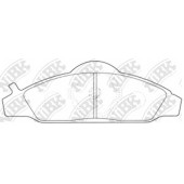 Колодки тормозные дисковые передний для DAEWOO KORANDO(KJ), MUSSO(FJ) / SSANGYONG KORANDO(K4,KJ), MUSSO SPORTS, MUSSO(FJ) <b>NiBK PN0145</b>