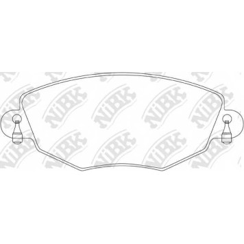 Колодки тормозные дисковые передний для FORD MONDEO(B4Y,B5Y,BWY) <b>NiBK PN0159</b>