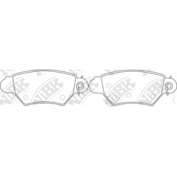 Колодки тормозные дисковые задний для CHEVROLET CORSA / OPEL ASTRA(F07#, F08#, F35#, F48#, F67, F69#, F70), CORSA(F08, F68, W5L), ZAFIRA(F75#) <b>NiBK PN0162</b>