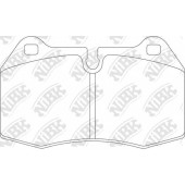 Колодки тормозные дисковые передний для BMW 5(E34), 7(E38), 8(E31) / HONDA INTEGRA(DC5) / NISSAN SKYLINE(R33) <b>NiBK PN0165</b>