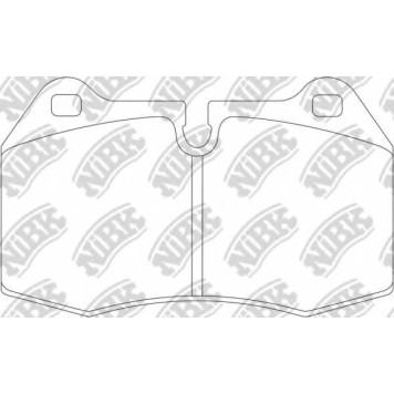 Комплект высокоэффективных тормозных колодок передний для BMW 5(E34), 7(E38), 8(E31) / HONDA INTEGRA(DC5) / NISSAN SKYLINE(R33) <b>NiBK PN0165S</b>
