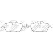 Колодки тормозные дисковые передний <b>NiBK PN0186</b>